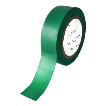 Taśma izolacyjna PVC, 18 mm x 10 m, 1 sztuka, zielony